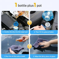 QIFOR Professional Concentrated Glass Cleaner - Professional Strength Glass Cleaner for Shiny, Streak-Free, Residue-Free Glass