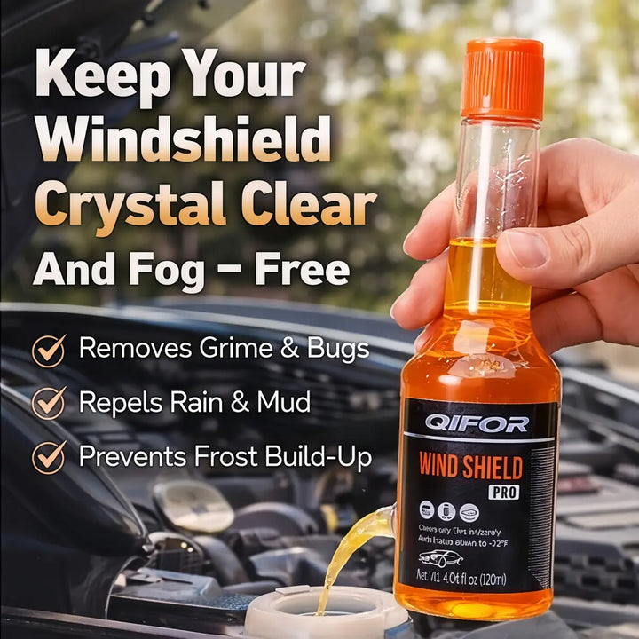 QIFOR Professional Concentrated Glass Cleaner - Professional Strength Glass Cleaner for Shiny, Streak-Free, Residue-Free Glass